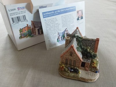 Lilliput Lane L3339,Arithmetic At The Old School House,Walney Box+Deeds