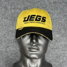 Jegs Performance Racing Parts Store StrapBack Yellow Baseball Hat Cap Adult OSFM
