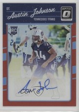 2016 Donruss Optic Red Signatures 13/50 Austin Johnson #105 Auto 0b2