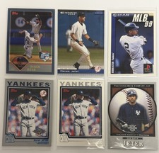 Derek Jeter Baseball Card Lot (6) New York Yankees HOF 
