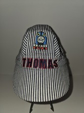 THOMAS  FRIENDS THE TANK ENGINE CONDUCTOR TRAIN ENGINEER STRIPED CHILDS CAP HAT