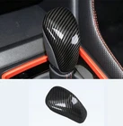 For Subaru Outback 2020-2025 Carbon Fiber Black Gear Knob Trim Cover Decoration