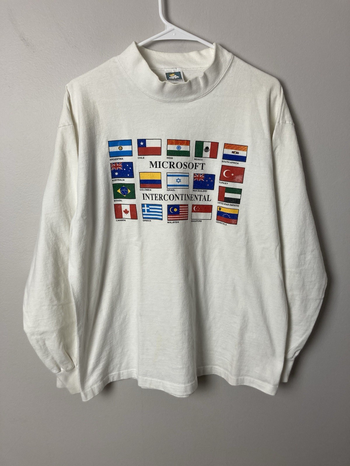 Vintage Microsoft Intercontinental World Flags Me… - image 1