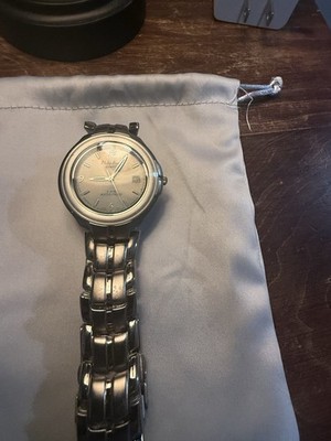 Philip Persio Watch Date Stainless Steel Bracelet Runs New Battery Extra Links