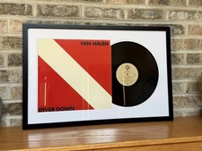 VAN HALEN Custom Framed Original Vintage LP & Vinyl Record Wall Display