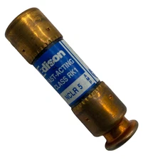 EDISON NLCR 5 FAST-ACTING FUSE 5 AMP 250 VAC CLASS RK1 NLCR5 FUSE