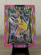 2025 Panini Select WNBA Concourse Rickea Jackson #58 Pink Flash Prizm Sparks