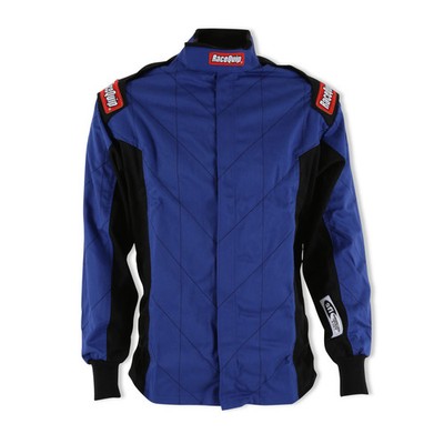 RaceQuip  131923RQP Chevron-1 FRC Driving Jacket - SFI 3.2A/1 - Blue - Medium