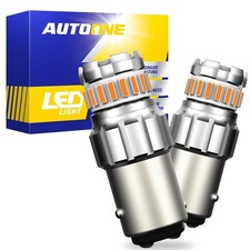 2x Amber Yellow 1157 Led Turn Signal Blinker Parking Light Bulb Anti-hyper Flash