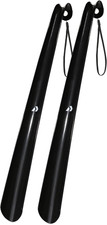 Shoe Horn Long Handle for Seniors - 16.5" Straight  Sturdy Long Shoe Horn for M