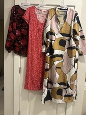 APT.9, Old Navy, Zanzea Women's Dresses Lot L XL Floral Abstract Print Casual