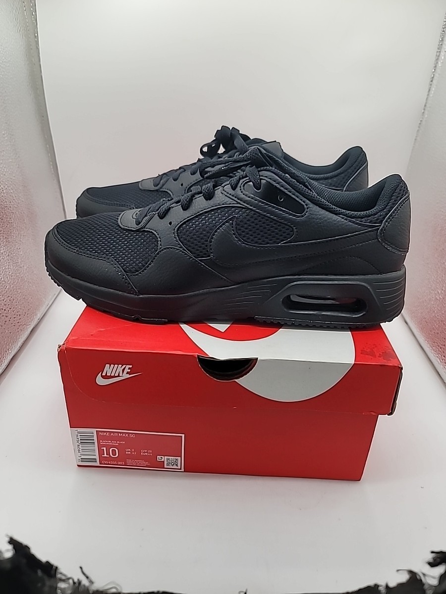 Mens 10 Nike Air Max SC Running Shoes Triple Black CW4555  display picture 3