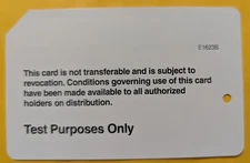 Test purposes only, NYC METROCARD, Rare Expired Mint