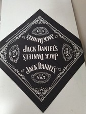 "NEW Jack Daniels Bandana Old No.7  Black 21"x 21"
