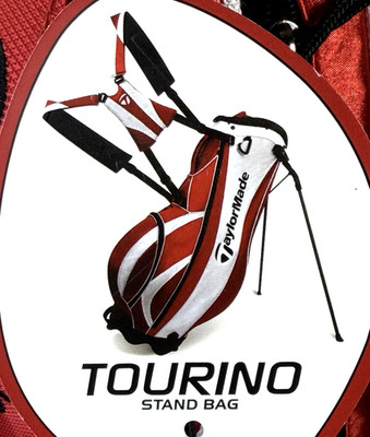 TaylorMade Stand Golf Bag Red White NEW Amstel Light Logo Lightweight Carry Ball
