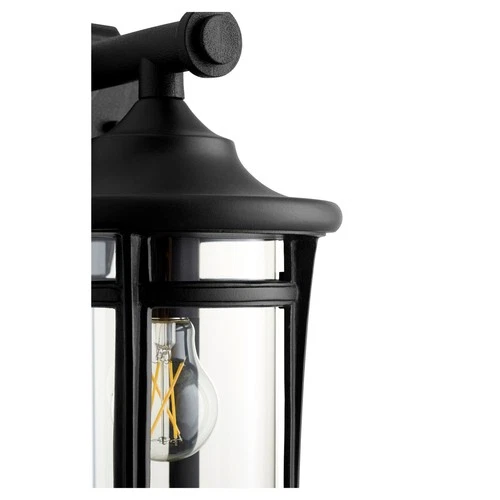 Textured Black One Light Outdoor Lantern from the Haley Collection - Picture 2 of 2