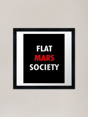 Flat Mars Society Gerahmter Kunstdruck Gerahmtes Wandbild Poster Leinwanddruck Bild
