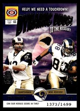 2001  Pacific Dynagon #17 Kurt Warner Torry Holt Dynamic Duos #d /1499! Rams