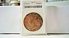 1923 Peace ANACS MS64 Vintage Old Soap Box Holder Very Nice Toned Perfect Holder