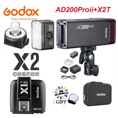 Godox AD200 Pro AD200Pro II HSS TTL Outdoor Flash Light with X2T- trigger KIt US