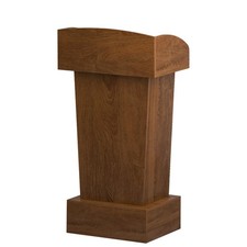 Xibolai Wooden Podium Stand Lectern Walnut ColorChurches Seminars Schools
