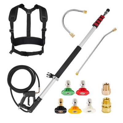 #ad Pressure Washer Wand 20 Feet Telescoping Aluminum 4000 PSI M MINGLE High Power $154.99