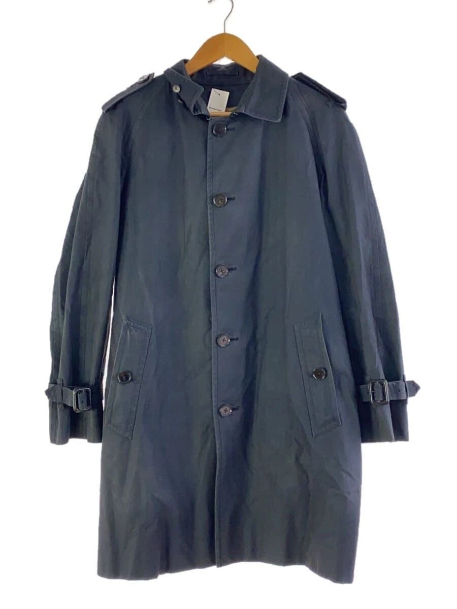 BURBERRY LONDON Trench Coat M Cotone Navy Tinta Unita A1A67 677 28