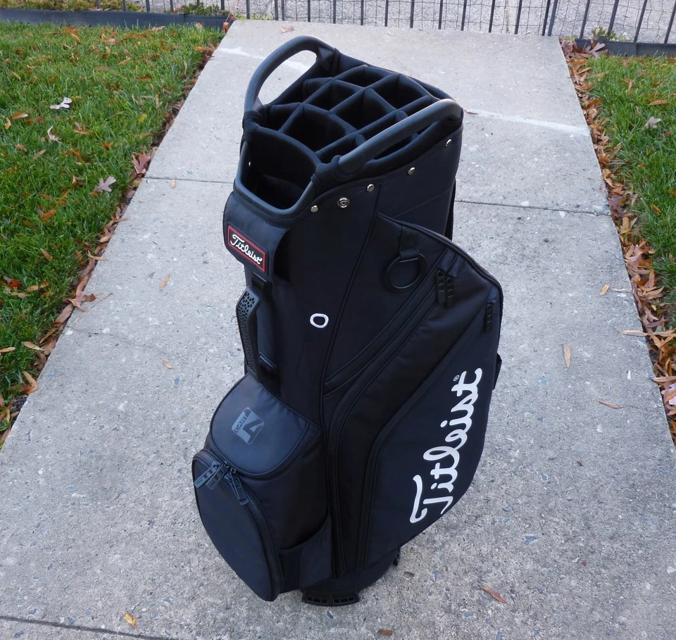 TITLEIST CART 14 BAG BLACK - Image 2 of 4