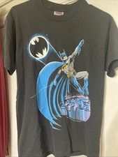 VTG Batman Gotham Bat Signal 1988 DC Comics Single Stitch T-Shirt Size M USA
