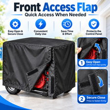 Generator Protective Cover 210D for 5000-10000 Watt, 32 x 24 x 24 Inch Storage