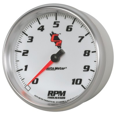 AutoMeter C2 5-inch 10,000 RPM In-Dash Tachometer for Automotive Performance