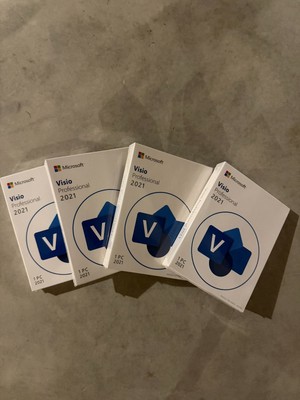 Microsoft Visio 2021 Professional 1 User 1 PC -Product Key Retail Box New