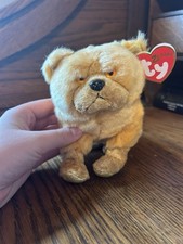 TY BEANIE BABY CUTE DOG THE DOG WITH TAG PLUSH TOY AND FREE SHIPPING