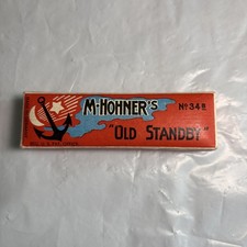 Vtg M. Hohner's Old Standby Harmonica No. 34B Folk Music Americana original box
