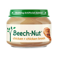 Meat Baby Food Jars, Chicken  Chicken Broth Puree, 7G Protein, Stage 1 Baby Foo
