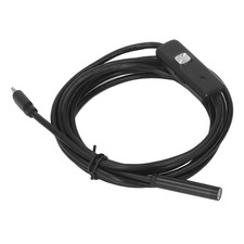 USB Endoscope W/ 6 LED Lights 7mm Probe Pipe Inspection Camera IP67 2 Meter