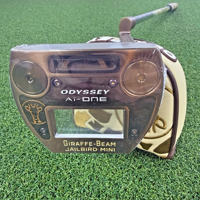 Odyssey Ai-One Giraffe Beam Jailbird Mini Putter RH Stroke Lab 90 Reg Shaft + HC