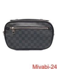 Louis Vuitton Graphite Body Bag Umbrella Durable Travel Accessory Outdoor Use