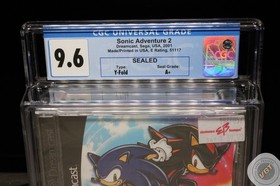 CGC 9.6 A+ - Sonic Adventure 2 Sega Dreamcast 2001 NEW! - RARE!