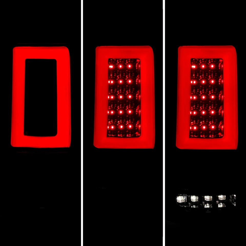 Luces traseras de tubo LED Styleside negras humo para Ford F150 LOBO 04-08 lámparas de freno Foto 4 de 4