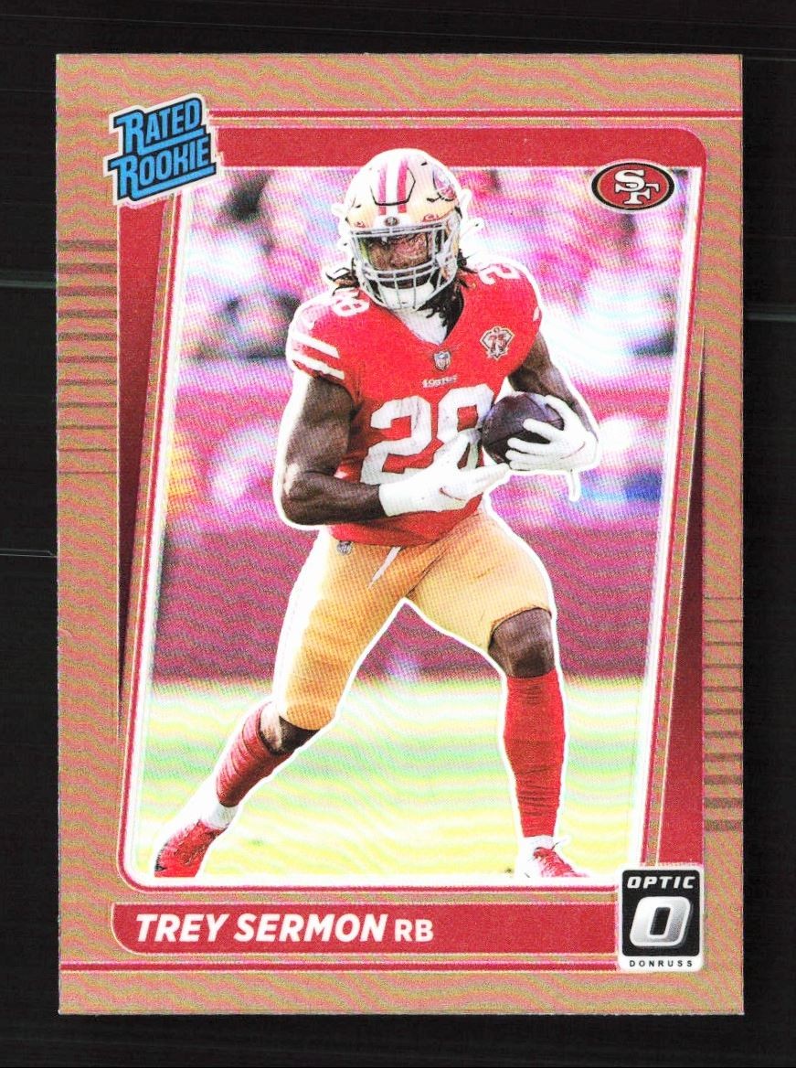 2021 Donruss Optic Bronze Holo Trey Sermon RC San Francisco 49ers #224