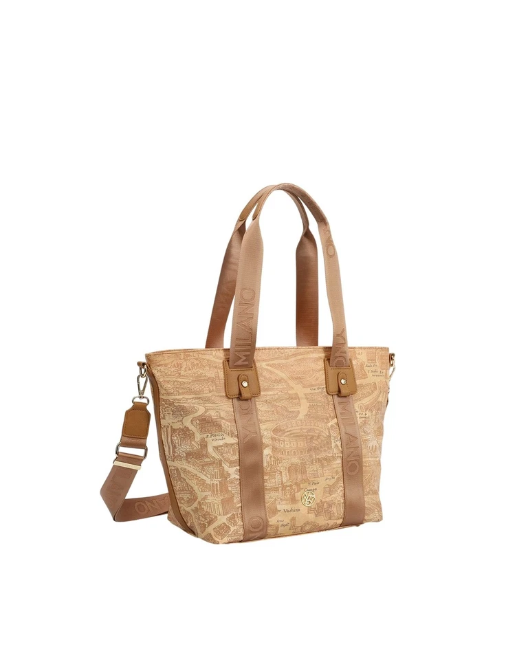 Ynot - Borsa shopping con tracolla fantasia città Gum - Immagine 2 di 2