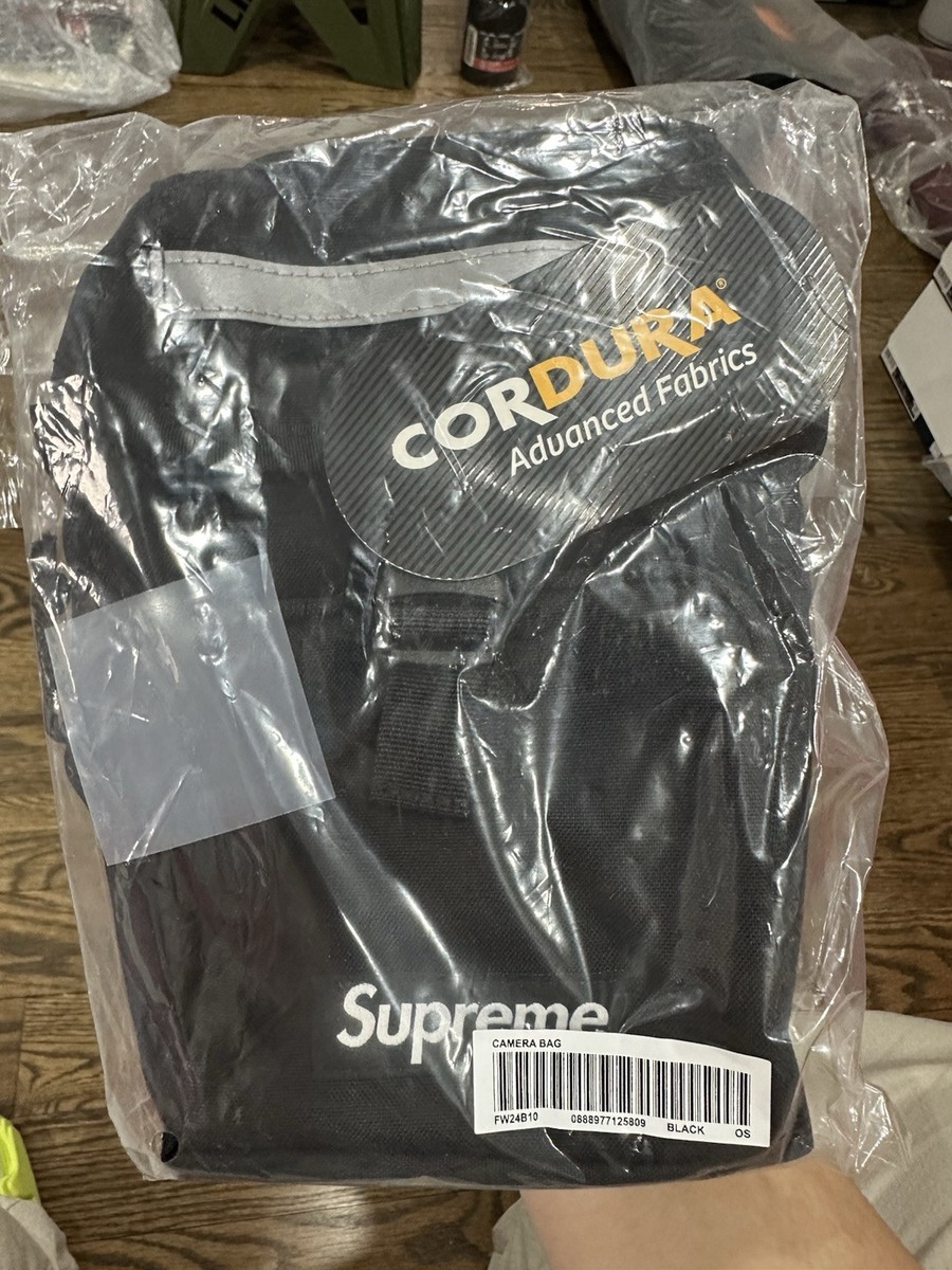 Supreme Camera Bag Black FW24 Reflective Box Logo Hype