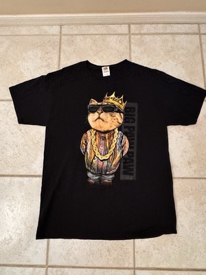 Big Papa Biggie Smalls Cat Logo Shirt Large (Big Paw paw) Fruit Of The Loom