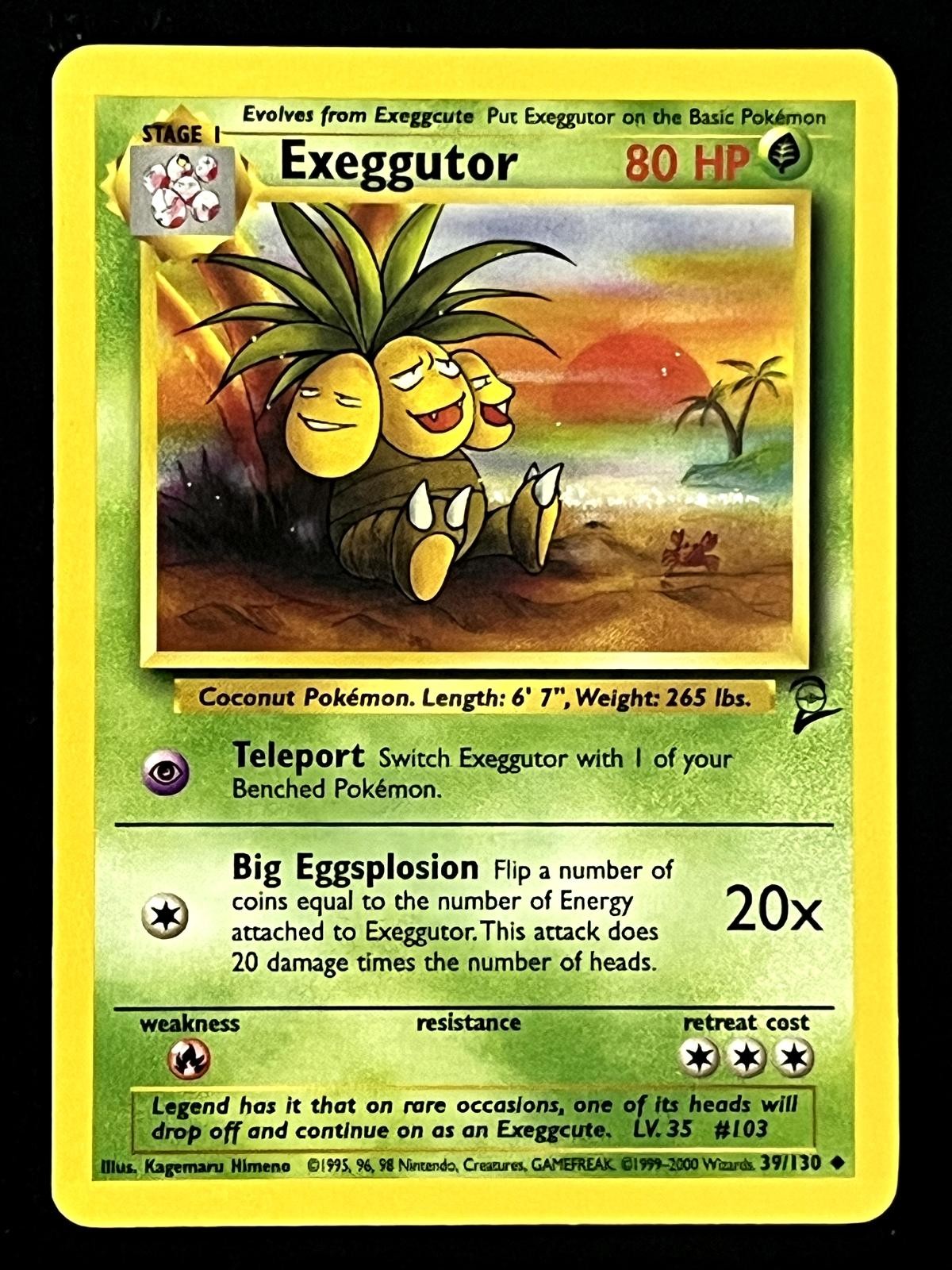 Exeggutor 39/130 Uncommon Base Set 2 Pokemon MP