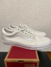 VANS OLD SKOOL COLOR TRUE WHITE MEN'S 12 BRAND NEW