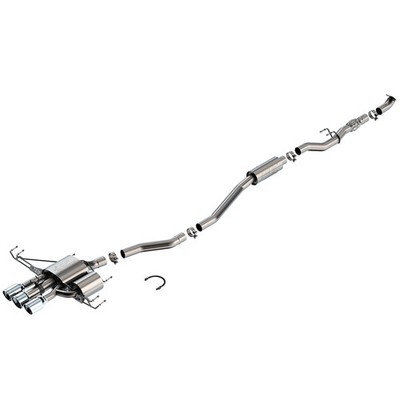 Borla 140986 ATAK Stainless Cat Back Exhaust Kit for 2024-25 Integra Type S 2.0L