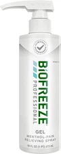 Biofreeze Professional Pain Relief Gel 16 oz Fast Acting Cooling Pain Relief