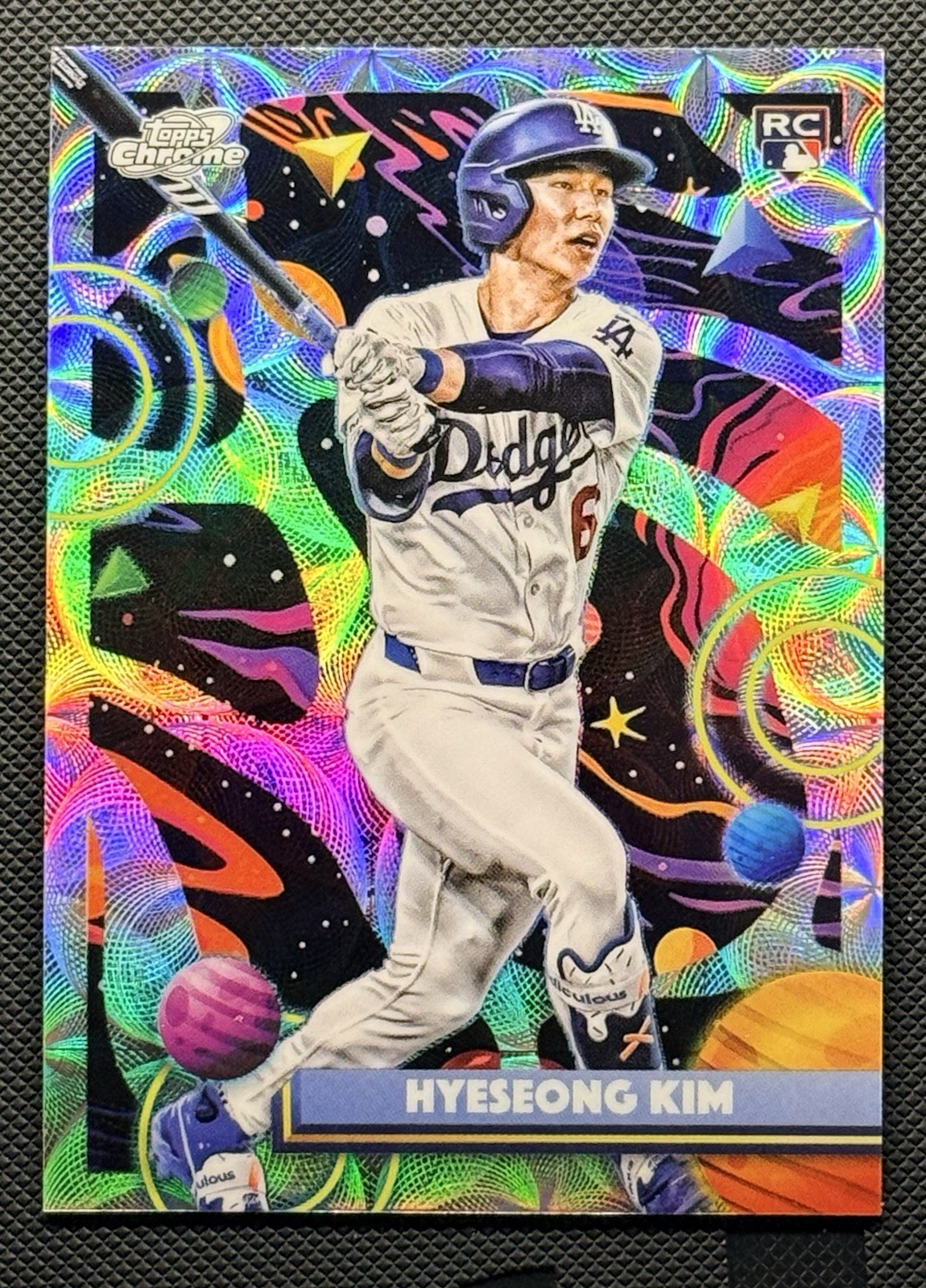 2025 Topps Cosmic Chrome Hyeseong Kim Nucleus Los Angeles Dodgers Rookie #181