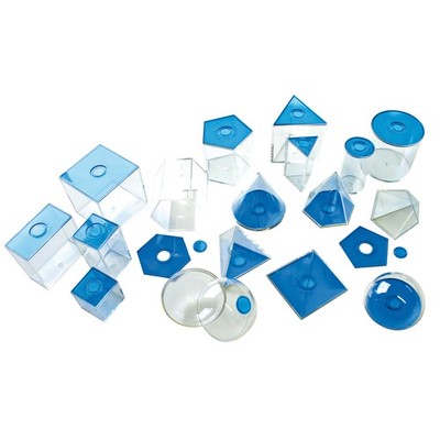 EDUPLAY 120-069 Geometrische Körper, klein, transparent/blau (1 Stück)